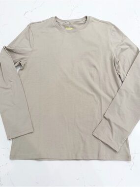 Apt. 9 Long-Sleeve Crewneck Shirt - Light Taupe